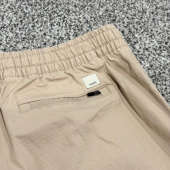 Vuori Ripstop Khaki Drawstring Pants, Size Large (L), Pre-loved, Organic Cotton - Picture 3 of 7